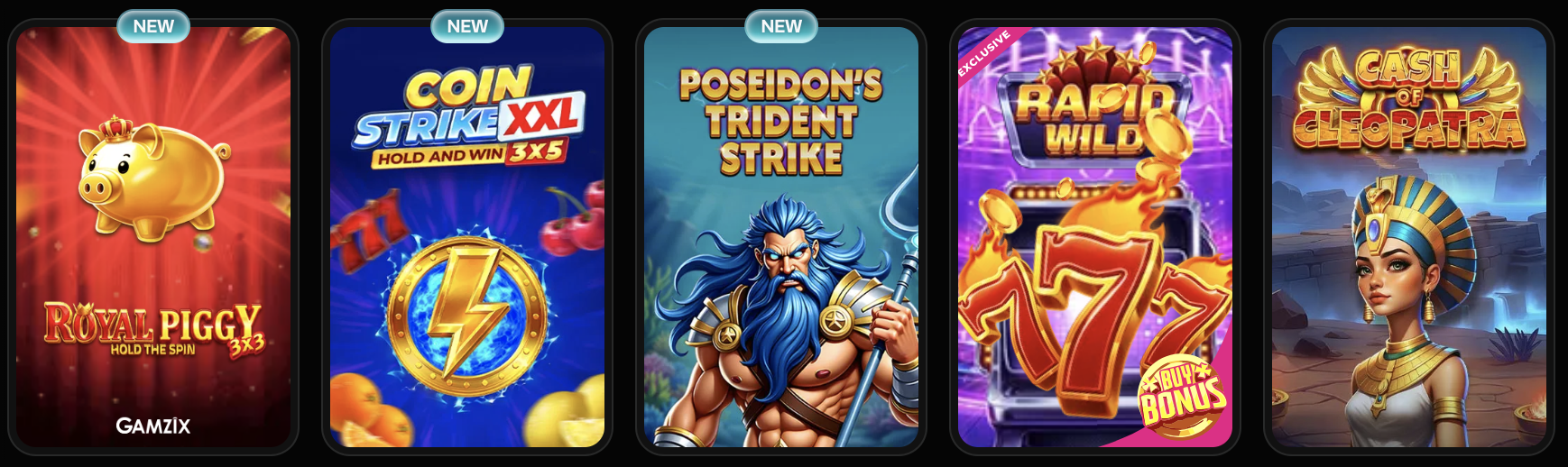Revolution Casino games