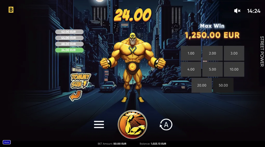 Street Power crash game by BGaming